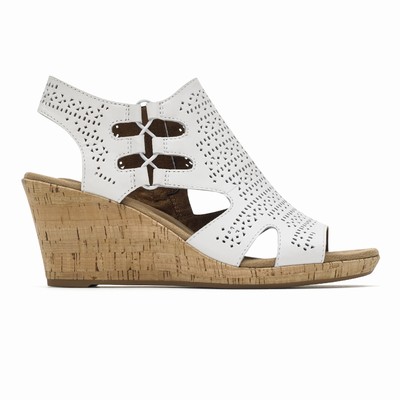 Cunhas Rockport Cobb Hill Janna Mulher Branco PT-67492